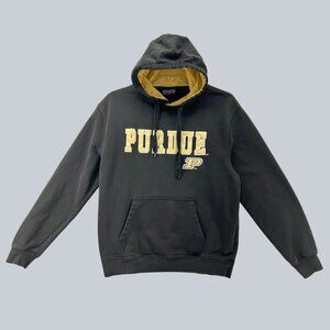 Colosseum Black Purdue Pullover Hoodie Men's L